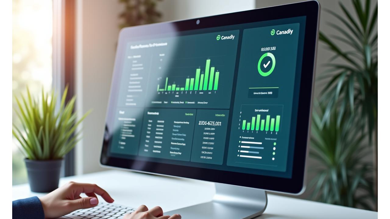Interactive payroll compliance dashboard with Canadian regulatory alerts and status indicators