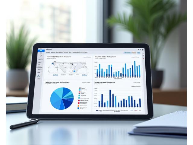 Graphical presentation of financial data with charts and graphs, indicating robust reporting for investors.